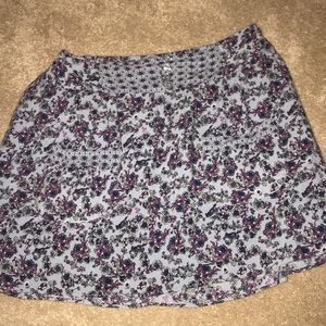 Floral A-line skirt